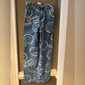 H&M jeans size 4 Smiley Collaboration Denim excellent condition!